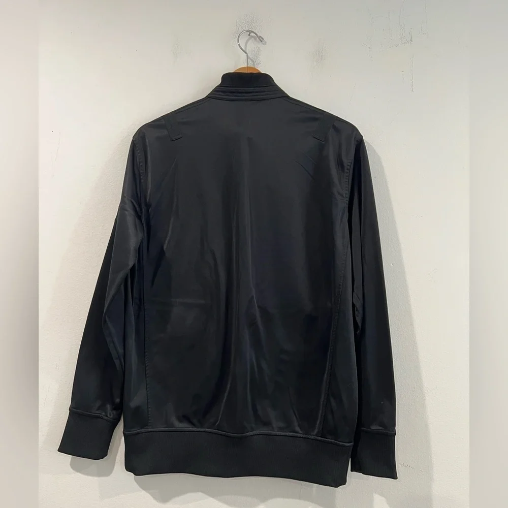 SEAN JOHN MEN'S ZIP SWEATSHIRT WITH SNAP AND ENVELOPE NECK BLACK M